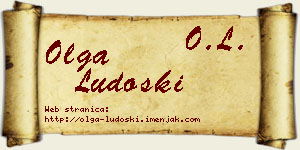 Olga Ludoški vizit kartica